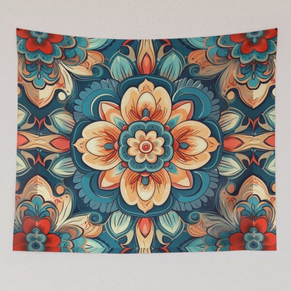 Item preview, Boho Ranch Floral Pattern designed and sold by SaikoDesigns.