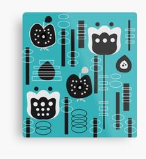 Fruity mid-century decor Metal Print