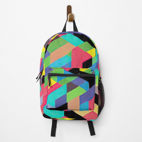 Item preview, Colorful Geometric Design pattern - AI Art, Modern Home Decor, triangles, squares, circles designed and sold by casaai.