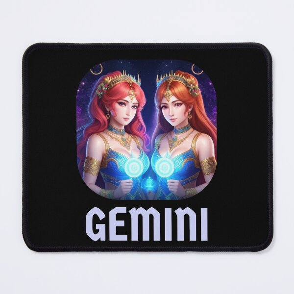 Item preview, Gemini Goddess Anime Twin Girls designed and sold by Hellofriendco.