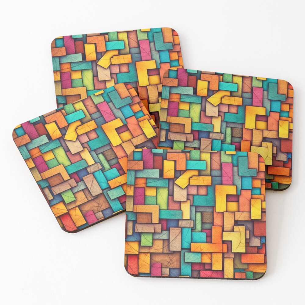 Item preview, Coasters (Set of 4) designed and sold by ai-beyond.