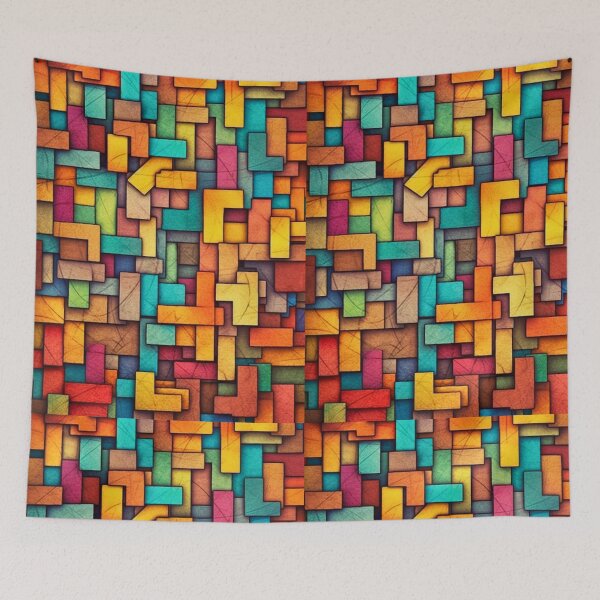 Item preview, Colorful Canvas Pattern designed and sold by ai-beyond.