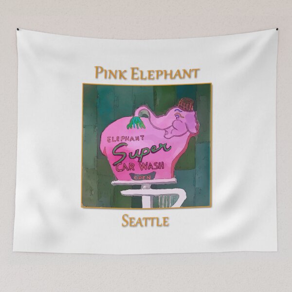 Item preview, Pink Elephant Neon Sign in Seattle - Welshdesigns  designed and sold by welshdesigns.