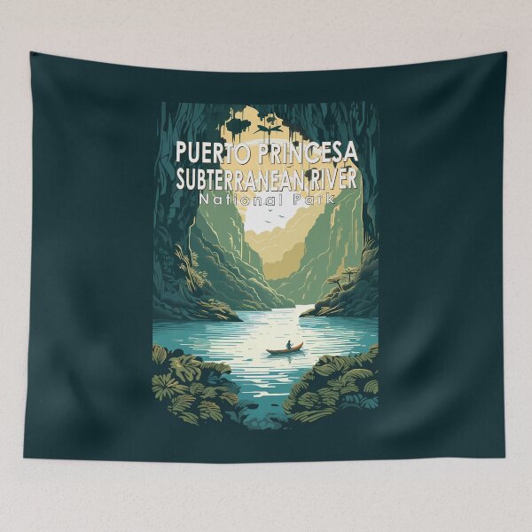 Item preview, Puerto Princesa Subterranean River National Park Philippines Travel Art Vintage designed and sold by KrisSidDesigns.
