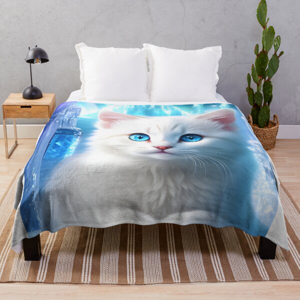 Item preview, Twin kittens Lia guard the magical ice portal designed and sold by YuniaMiyu.