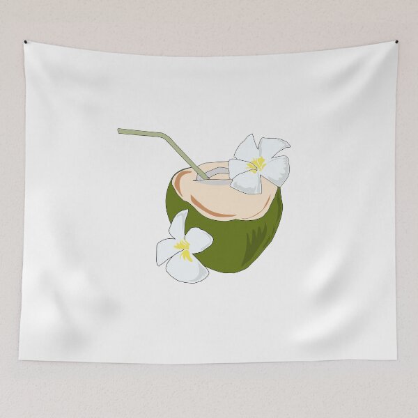 Item preview, Coconut Summer Drink Coconut water With white flower designed and sold by spaceopy.