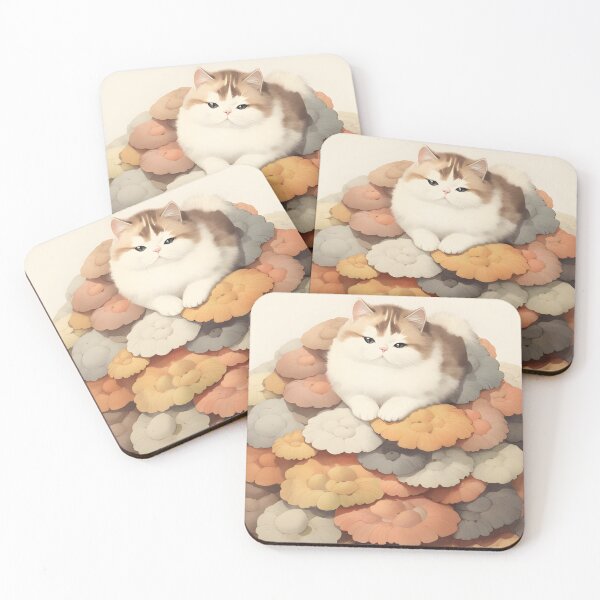Item preview, Feline Forest Fungi: Whimsical Adventures of Cats and Mushrooms Sticker designed and sold by KittyStampedeCo.
