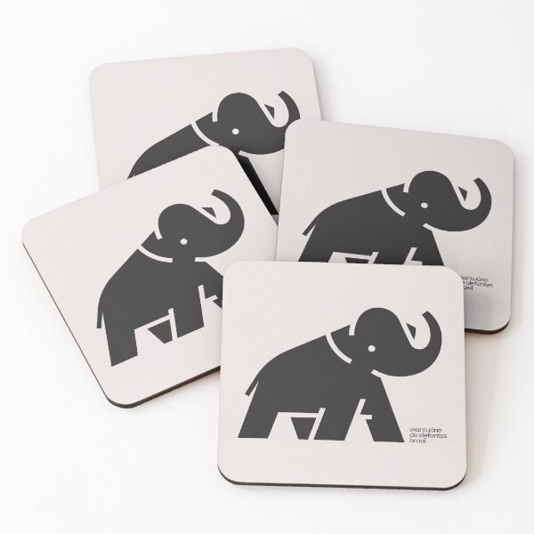 Item preview, Minimalist Elephant designed and sold by ElefantesBrasil.