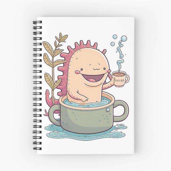 Item preview, Axolotl & Coffee Kawaii Anime Cute Axolotls & Coffee Lover designed and sold by SecretDicer.