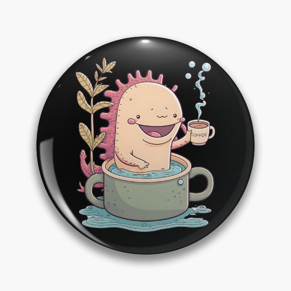 Item preview, Axolotl & Coffee Kawaii Anime Cute Axolotls & Coffee Lover designed and sold by SecretDicer.