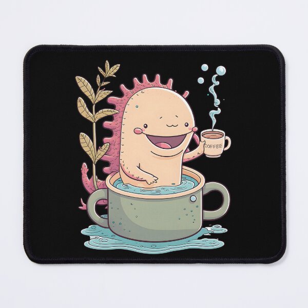 Item preview, Axolotl & Coffee Kawaii Anime Cute Axolotls & Coffee Lover designed and sold by SecretDicer.