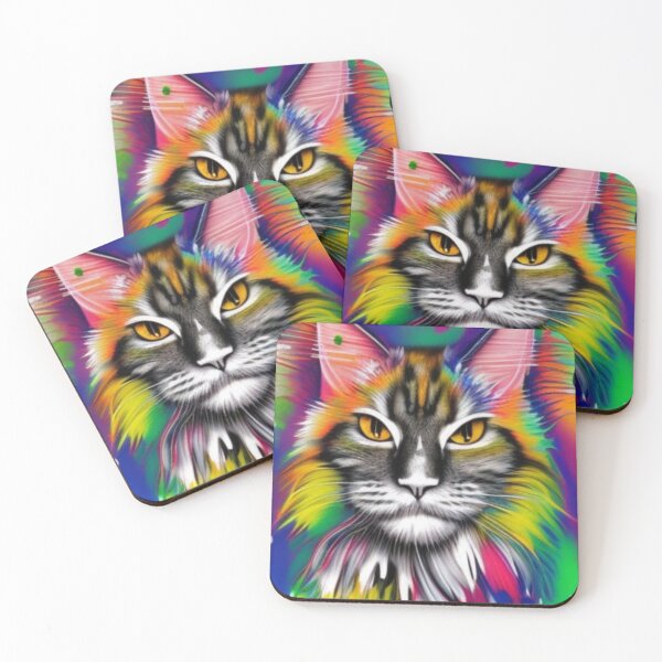 Item preview, Grumpy older Maine coon kitty designed and sold by Petsarelove.