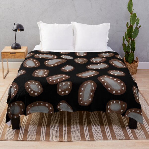 Item preview, Microbe germ brown abstract black seamless pattern designed and sold by Yana Mustafina | Boho Soulful Designs.