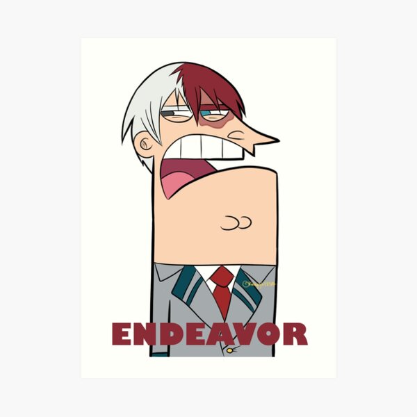 Todoroki Shoto - MEME Art Print