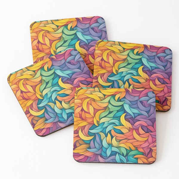 Item preview, Colorful Canvas leaves Painting designed and sold by ai-beyond.