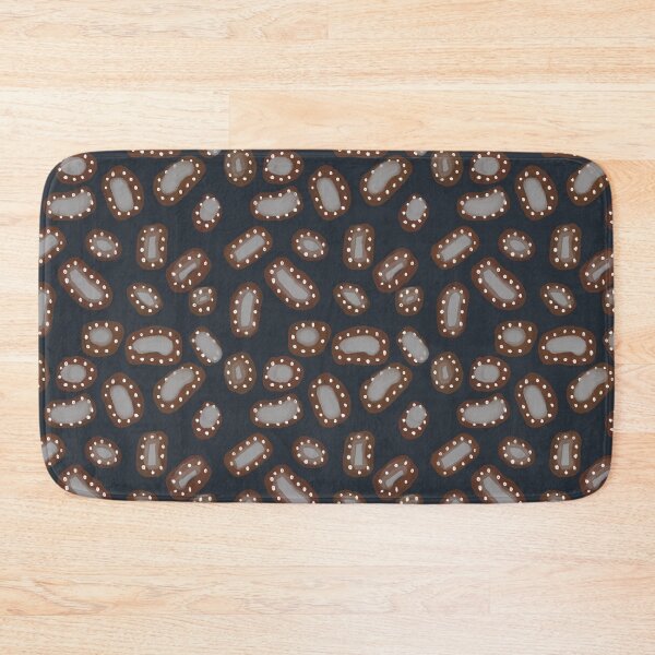 Item preview, Microbe germ brown abstract grey seamless pattern designed and sold by Yana Mustafina | Boho Soulful Designs.