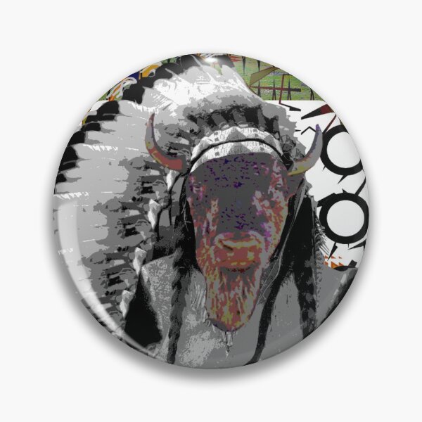 Item preview, Buffalo Warrior#1 designed and sold by moonteesinquah.