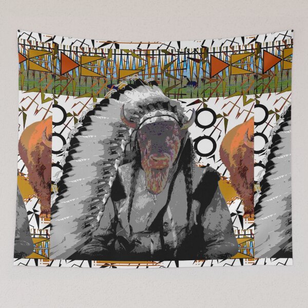 Item preview, Buffalo Warrior#1 designed and sold by moonteesinquah.