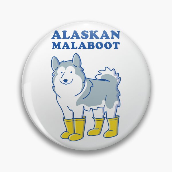 Item preview, Alaskan Malamute wearing boots designed and sold by Wlaurence.