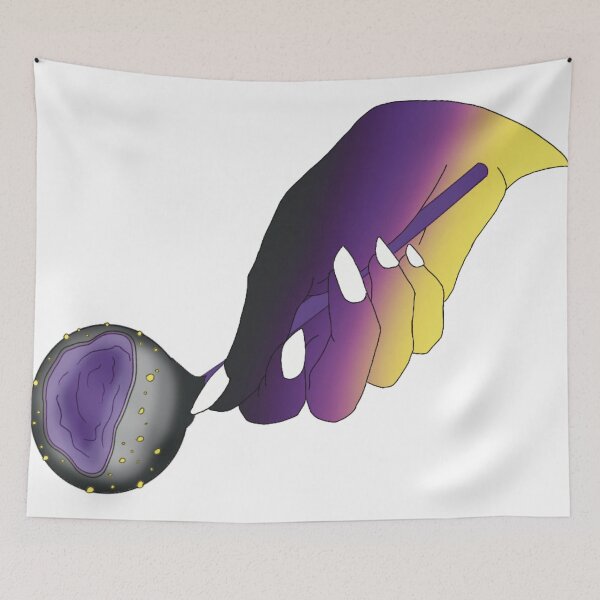 Item preview, Cakepop hand - Non-Binary Flag designed and sold by KNchanted.
