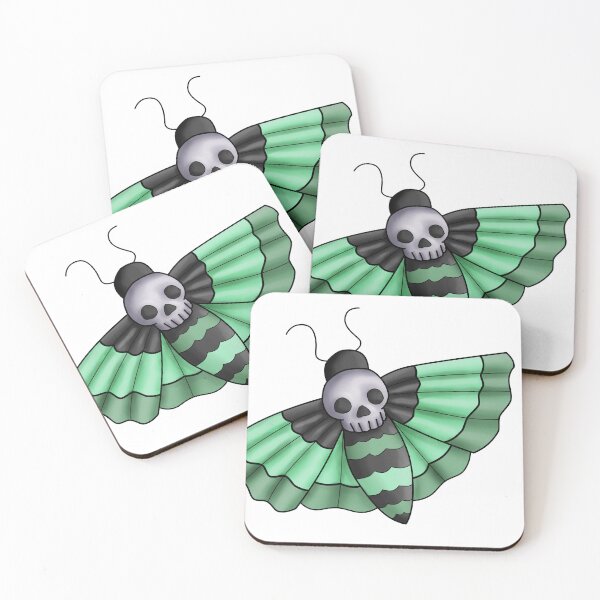 Item preview, Creepy Cute Death Head Moth (Green) designed and sold by mxminty.