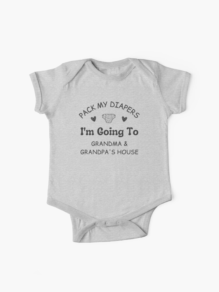 Pack My Diapers, Grandma, Grandpa Baby One-Piece for Sale by GiftTree