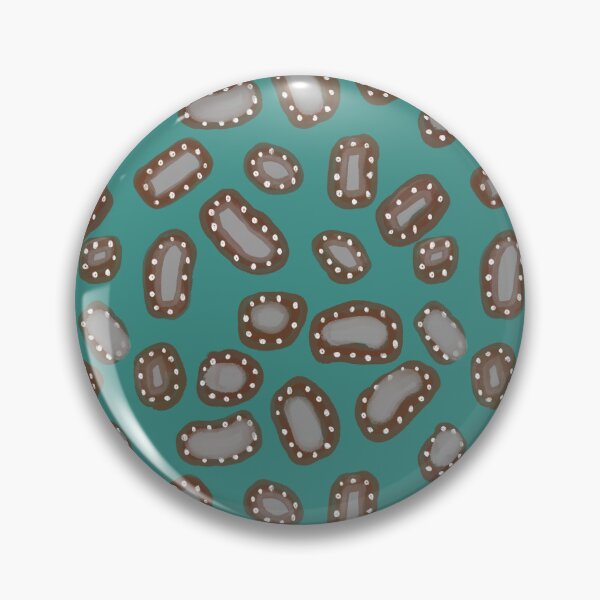 Aperçu de l'œuvre Modèle sans couture bleu abstrait microbe germe brun créée et vendue par Yana Mustafina | Boho Soulful Designs.