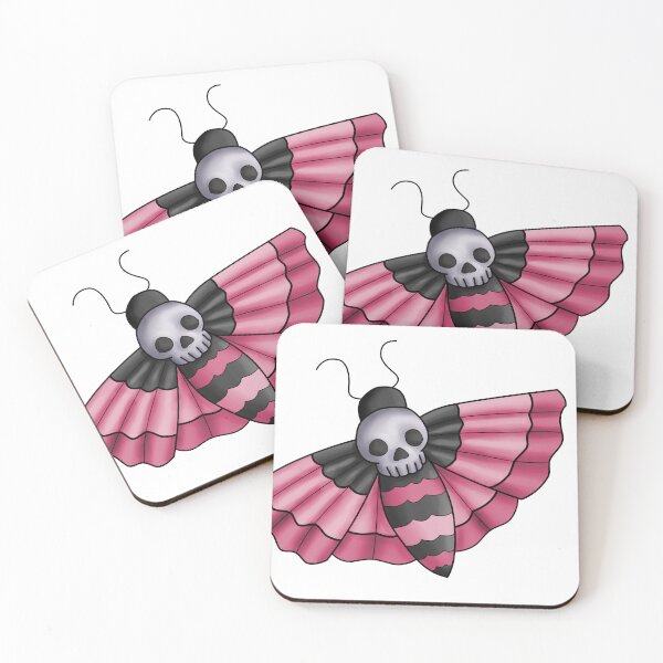 Item preview, Creepy Cute Death Head Moth (Pink) designed and sold by mxminty.
