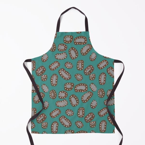 Item preview, Microbe germ brown abstract blue seamless pattern designed and sold by Yana Mustafina | Boho Soulful Designs.