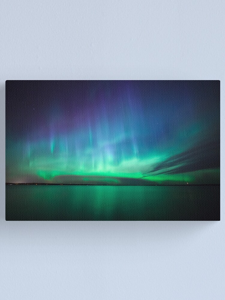 Alternate view of Beautiful northern lights Canvas Print