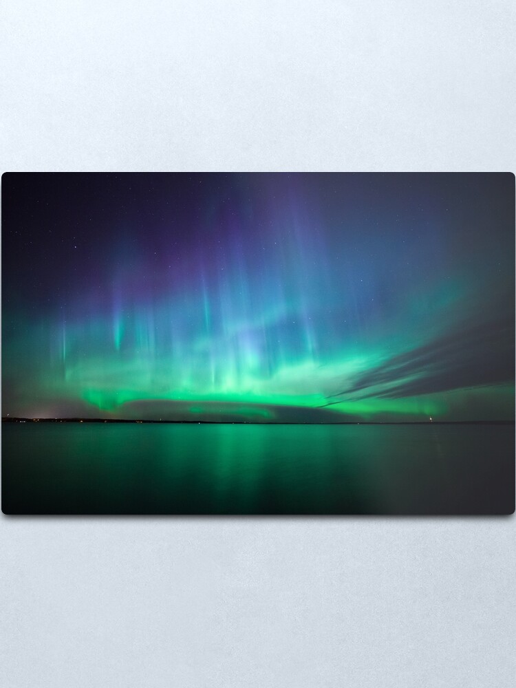 Alternate view of Beautiful northern lights Metal Print