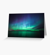 Beautiful northern lights Greeting Card
