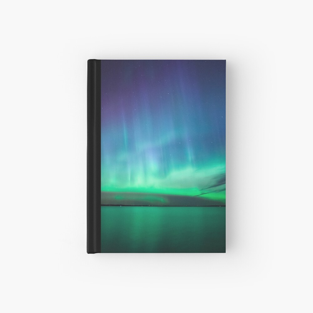 Beautiful northern lights Hardcover Journal