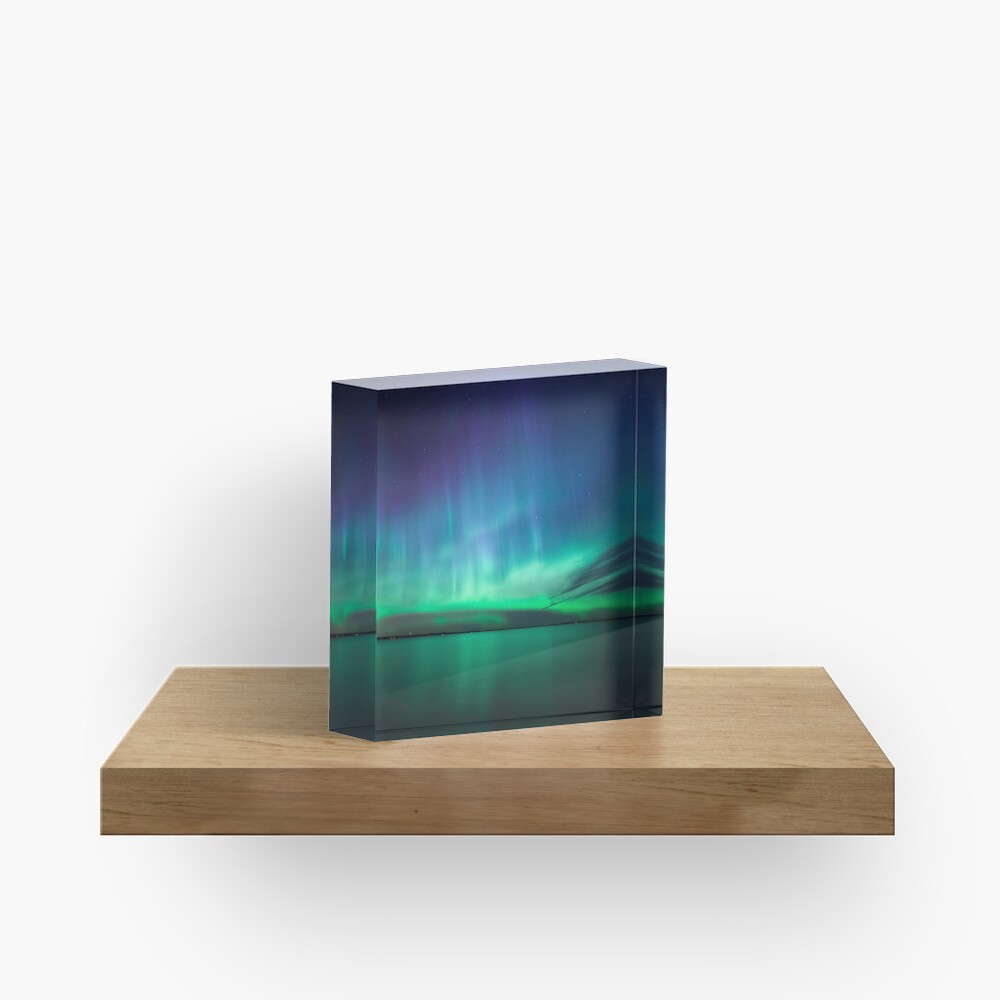 Beautiful northern lights Acrylic Block