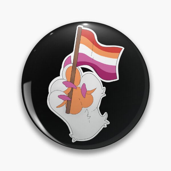 Item preview, Pride Paw Lesbian flag designed and sold by Demi Bodt.