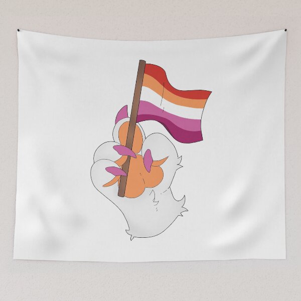 Item preview, Pride Paw Lesbian flag designed and sold by Demi Bodt.