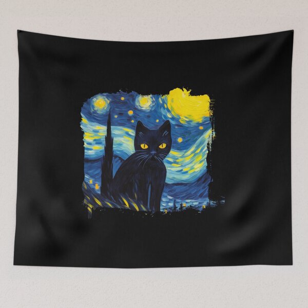 Item preview, Van gogh Style Cat  designed and sold by Vangoholic.