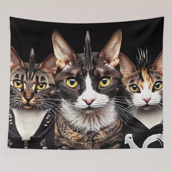 Item preview, Meow 182- The Punk Rock Kitties designed and sold by EricaJackson.