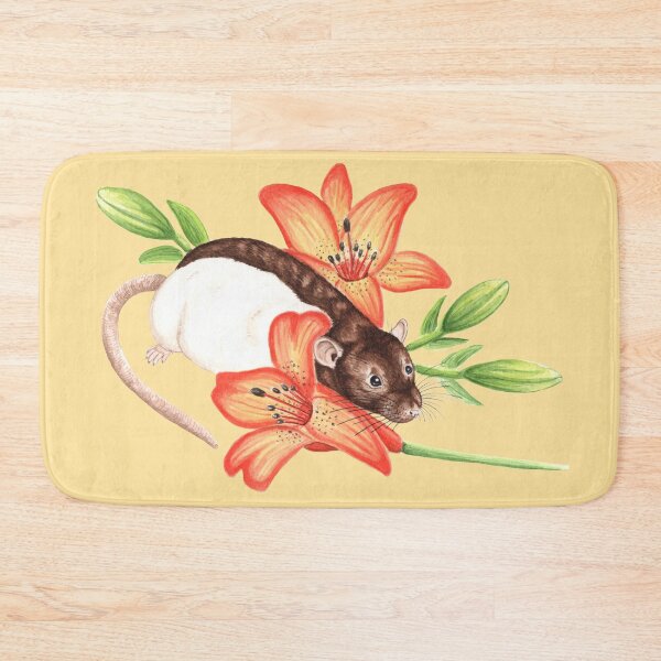 Item preview, Rat with Lilies designed and sold by WolfySilver.