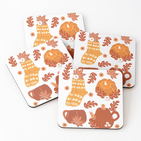 Item preview, Cozy Autumn Pattern lets cuddle stay cozy and all hygge and cosy and coziness designed and sold by spaceopy.