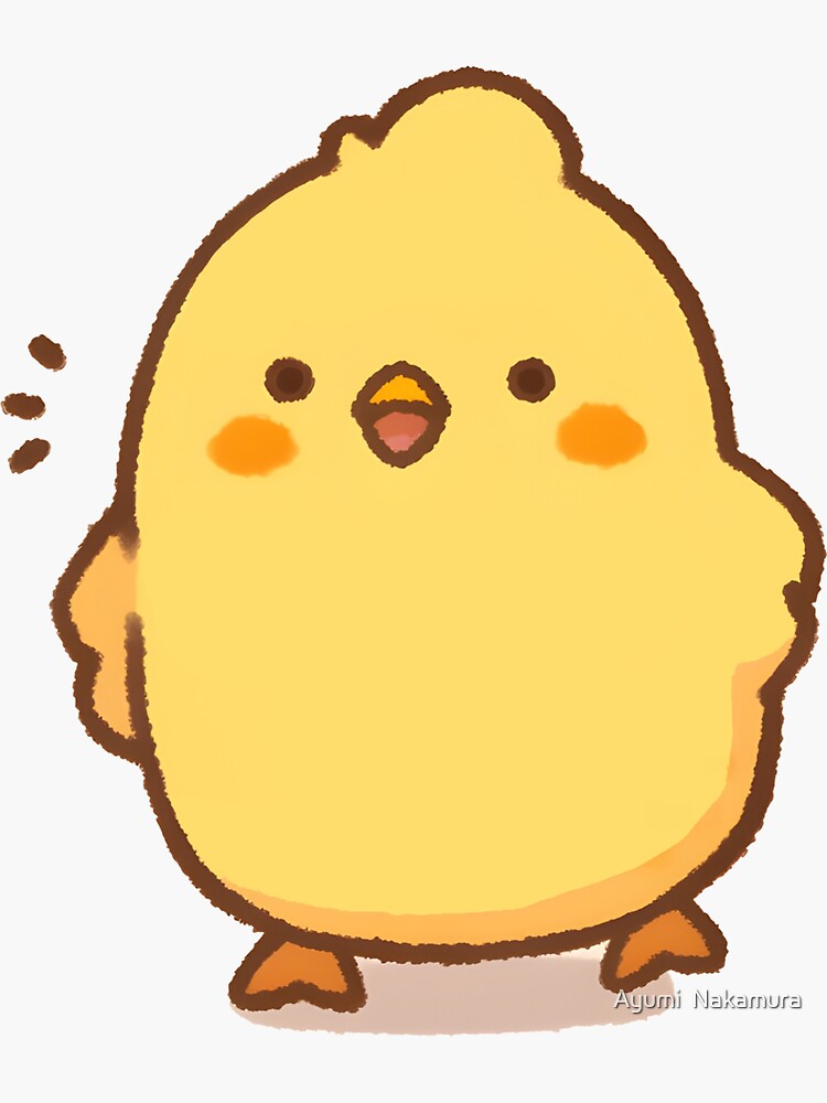 cute chicken illustration