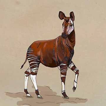 Congolese Okapi With Beads Essential T-Shirt for Sale by Valeria Sandoval  Carrasco