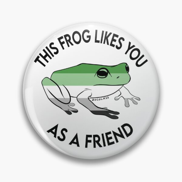 Item preview, Aromantic Pride Frog designed and sold by zocola.