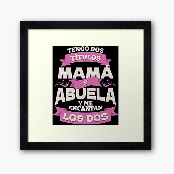 Vista previa del artículo con la obra «Abuelita Y Mama Regalo De Bautizo Para Abuela Quote Art», diseñado y vendido por MrEddie10.