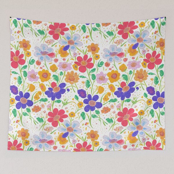 Item preview, Vibrant Meadow Flowers designed and sold by printyai.