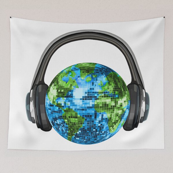 Item preview, Disco Earth Ball with Headphones designed and sold by Deborah Camp.