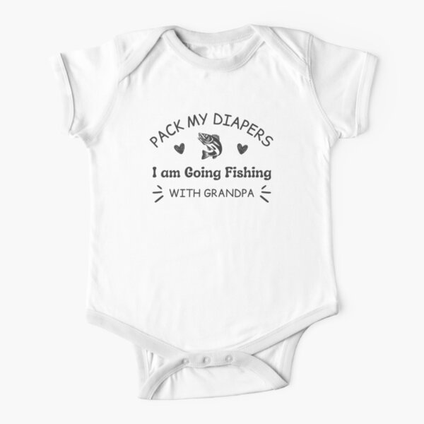 Pack My Diapers, Fishing, Grandpa Baby One-Piece for Sale by GiftTree