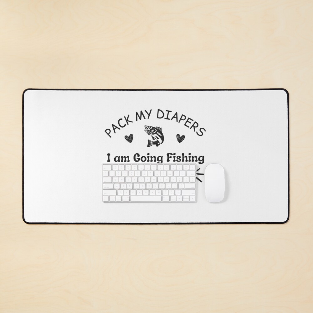 Pack My Diapers, Fishing, Grandpa Sticker for Sale by GiftTree