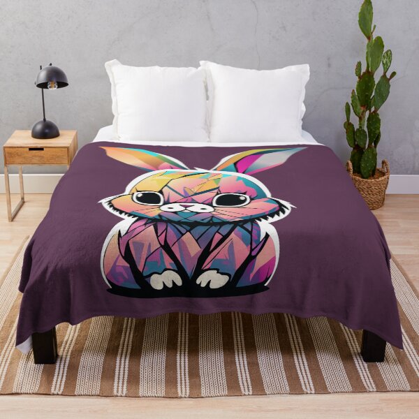 Item preview, Colorful bunny designed and sold by RatArt Designs.