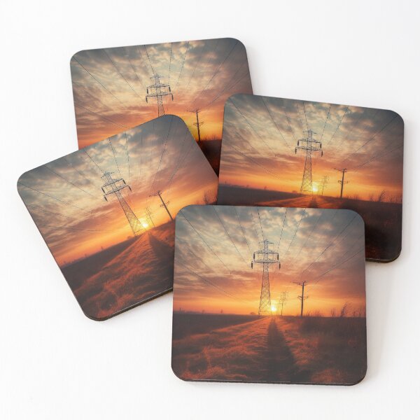 Item preview, Pylons at sunset designed and sold by pinkal.
